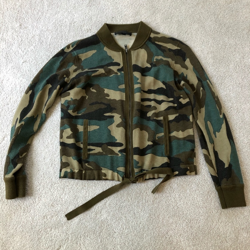 J-crew Camouflage Bomber Jacket